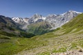 The Ortler Alps near Sulden on a sunny day in summer