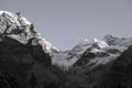 The Ortler Alps near Sulden on a sunny October day.