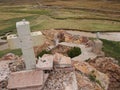 Oruro city, the Way of the Cross built on a high mountain of 4000 m a.s.l.