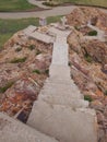 Oruro city, the Way of the Cross built on a high mountain of 4000 m a.s.l.