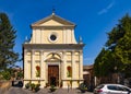 Orvieto, Italy - Chiesa di Santa Maria dei Servi church at Via Belisario street in old town historic quarter