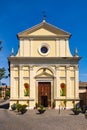 Orvieto, Italy - Chiesa di Santa Maria dei Servi church at Via Belisario street in old town historic quarter