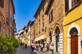 Orvieto, Italy - Panoramic view of Orvieto old town and Corso Cavour street main boulevard