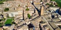 Orvieto, medieval town in central Italy. Amazing aerial view from drone Royalty Free Stock Photo