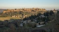 Orvieto, panorama da ovest con campi intorno