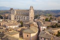 Orvieto`s Dome aerial view Royalty Free Stock Photo