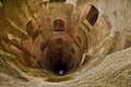 Orvieto, Terni, Umbria, Italy: the ancient Pozzo di San Patrizio, St. Patrick`s Well, of the 16th century, 54 meters deep Royalty Free Stock Photo