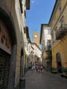 Orvieto - Torre del Moro dai vicoli del borgo