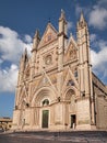 Orvieto, Umbria, Italy: the ancient Catholic cathedral, masterpiece in Italian Gothic style with marvelous sculptures and mosaics