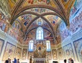 Orvieto Umbria Italy. The chapel of the Madonna di San Brizio frescoed by Fra Angelico, Benozzo Gozzoli and Luca Signorelli