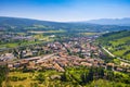 Orvieto, Italy - Panoramic view of lower Orvieto Scalo and Umbria region seen from historic old town of Orvieto Royalty Free Stock Photo