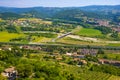 Orvieto, Italy - Panoramic view of lower Orvieto Scalo and Umbria region seen from historic old town of Orvieto Royalty Free Stock Photo