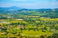 Orvieto, Italy - Panoramic view of Umbria region seen from historic old town of Orvieto Royalty Free Stock Photo