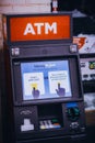 Orwell, Ohio, USA - 2-4-22: An ATM at the local Circle K Royalty Free Stock Photo