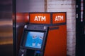 Orwell, Ohio, USA - 2-4-22: An ATM at the local Circle K Royalty Free Stock Photo