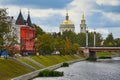 Oryol city scenery from the Orlik River embankment