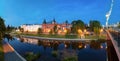 Oryol, Russia. Panorama of Orlik river embankment