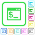 OS command terminal vivid colored flat icons icons