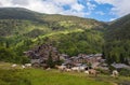 Os de Civis village Pyrenees mountains Royalty Free Stock Photo