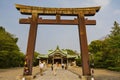 Sunny view of the Hokoku Shrine and Sanctuary Royalty Free Stock Photo