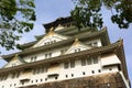 Close shot of Osaka Castle, Osaka, Japan