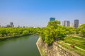 Osaka Castle landscape Royalty Free Stock Photo