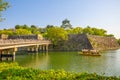 Osaka Castle tour boat Royalty Free Stock Photo