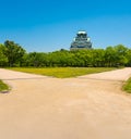 Osaka Castle view Royalty Free Stock Photo