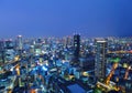 Osaka city at night Royalty Free Stock Photo