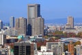 Osaka city skyline, Japan Royalty Free Stock Photo