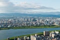 Osak city view from Umeda sky building