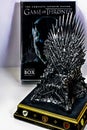 Game of Thrones HBO Iron Throne figurine shot in the studio