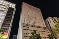 Night view of the Hotel Nikko Osaka in Osaka, Japan