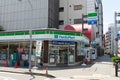 Osaka, JAPAN - CIRCA June, 2018: FamilyMart (one word) convenience store is the third largest in 24 hour convenient shop Royalty Free Stock Photo