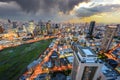 Osaka, Japan cityscape aerial view in the Umeda District Royalty Free Stock Photo