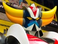 Close up of Vintage statue of UFO Robo Grendizer