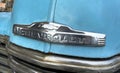 A close up to a vintage Chevrolet truck sign Royalty Free Stock Photo