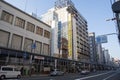 Office building and shop houses at Tennoji area in Osaka Royalty Free Stock Photo