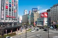 Osaka, Japan - Cityscape near Osaka Station in Umeda, Kita-ku, Osaka, Japan Royalty Free Stock Photo