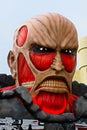 Close up of Colossus Titan at Attack on titan/Race for Survival XR Ride Royalty Free Stock Photo