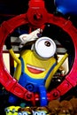 Close up of HAPPY MINION statue