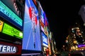 Colorful and eye-catching advertising lights billboards at Dotonburi area.