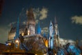 Hogwarts castle at night