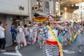 Osaka, Japan - July 25 2023 : Tenjin Matsuri Festival.