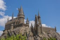 OSAKA, JAPAN - June 2, 2016. Photo of Hogwarts Castle in USJ.