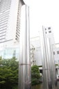 Column row of Umeda district, Osaka Japan Royalty Free Stock Photo