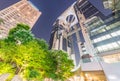 OSAKA, JAPAN - MAY 28, 2016: The Umeda Sky Building at night. It Royalty Free Stock Photo