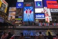 The Glico Man advertising billboard and other advertisemant in Dontonbori, Osaka Royalty Free Stock Photo