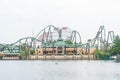 Osaka, Japan - NOV 21 2016 : Roller coaster in Universal Studios Royalty Free Stock Photo