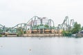 Osaka, Japan - NOV 21 2016 : Roller coaster in Universal Studios Royalty Free Stock Photo